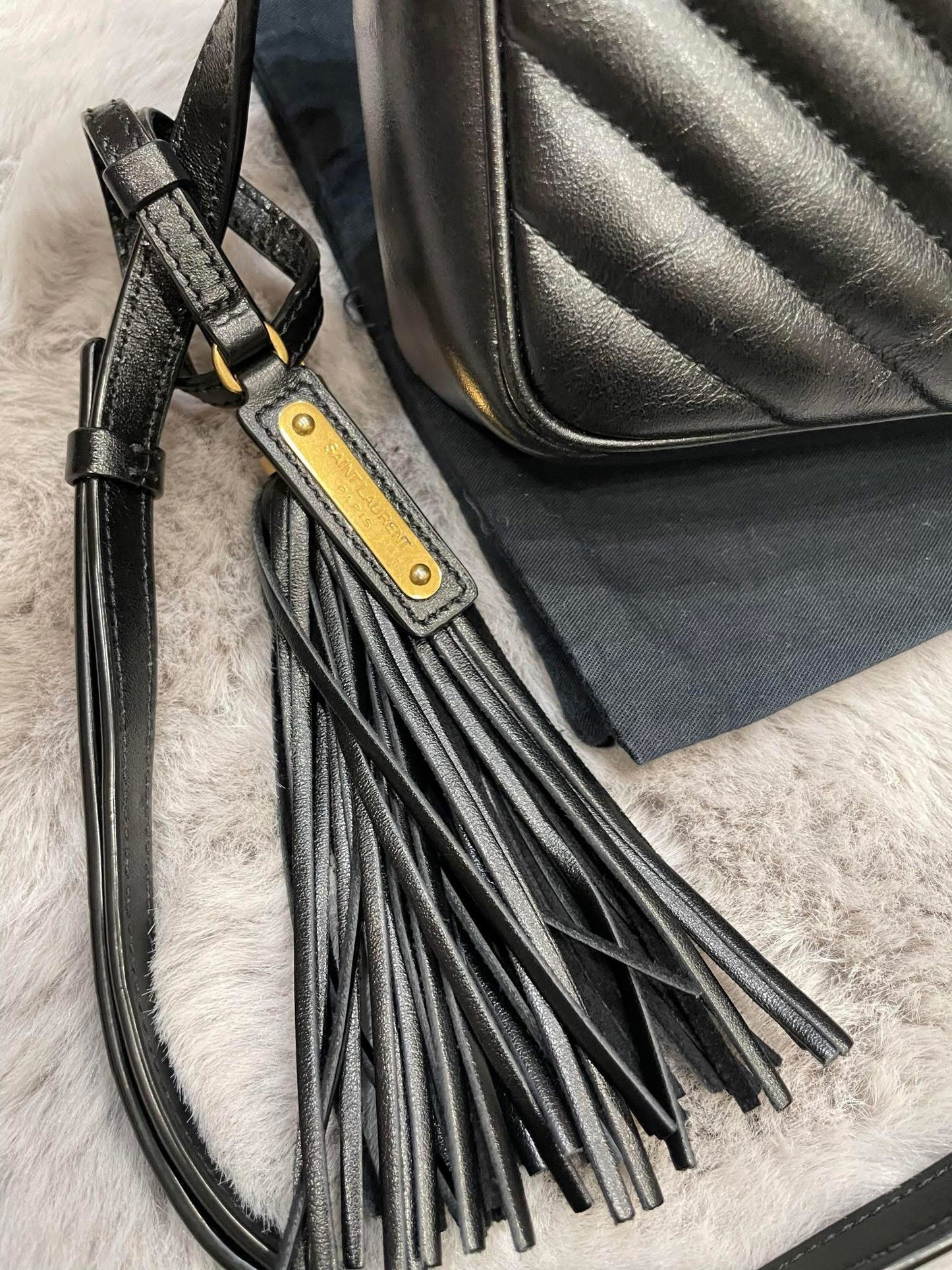 YSL Medium Lou with Tassel