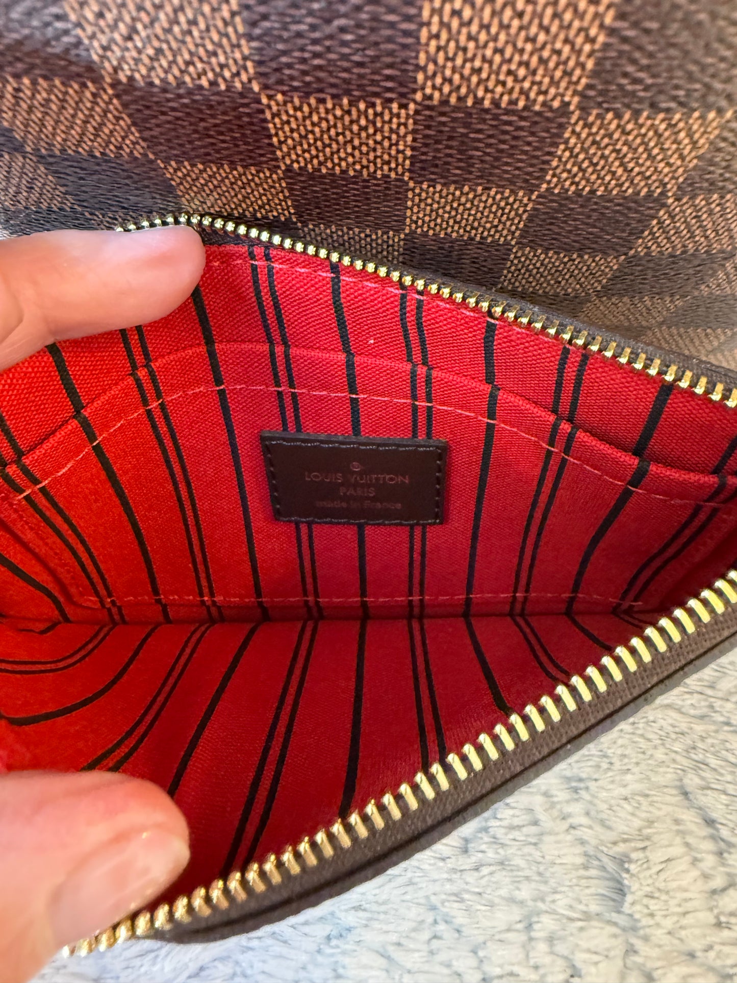 Louis Vuitton Neverfull PM with internal Pouch and organizer (unused)