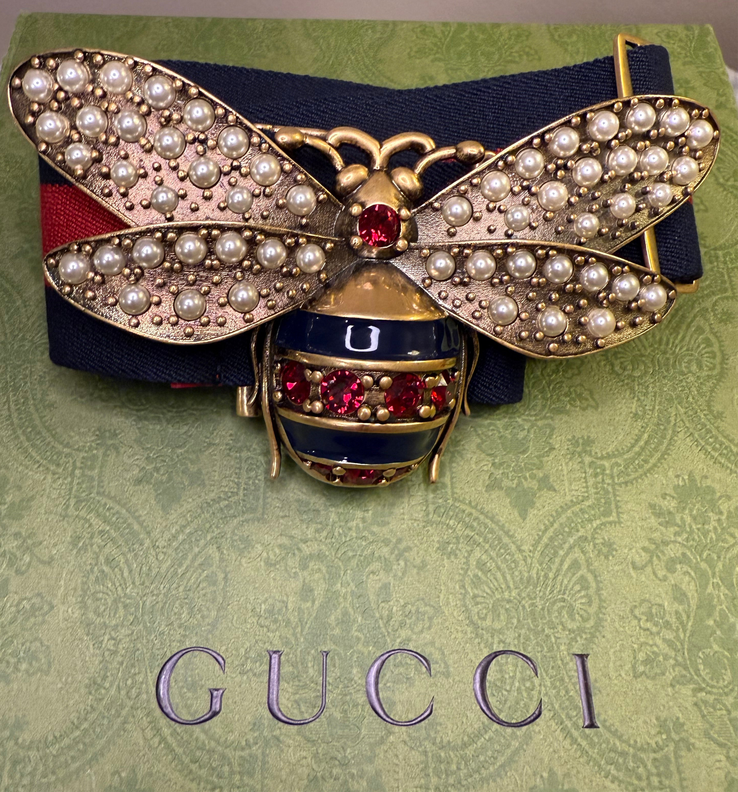 Gucci Queen Margaret Bee Belt