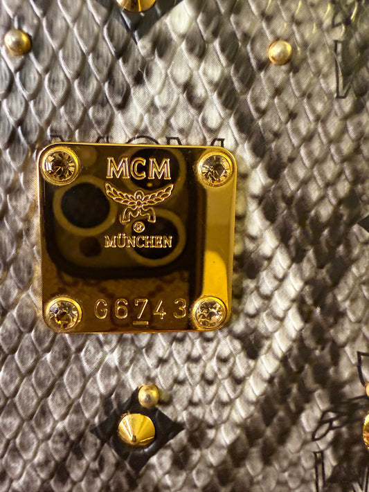 MCM Limited Edition Studded Leather Backpack