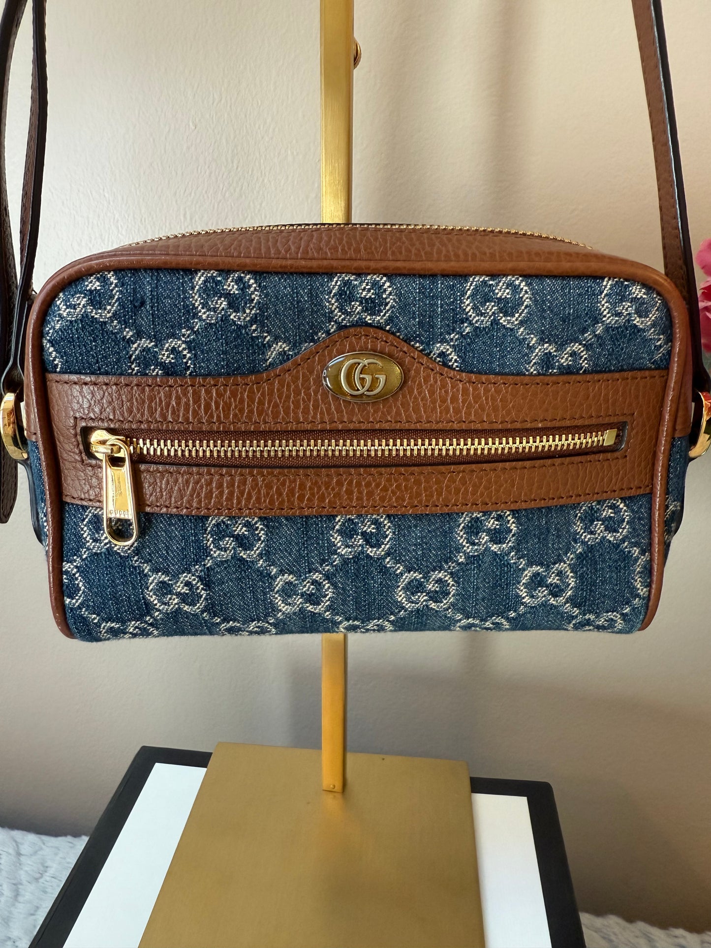 Gucci Ophidia Denim GG Monogram ( Shoulder or Crossbody)
