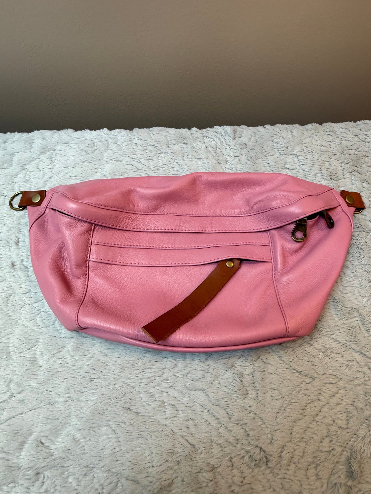 Parker Thatch Cross Your Heart Sling- Pink Taffy Leather