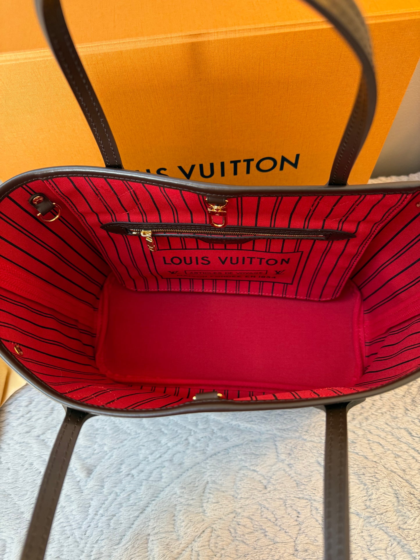 Louis Vuitton Neverfull PM with internal Pouch and organizer (unused)