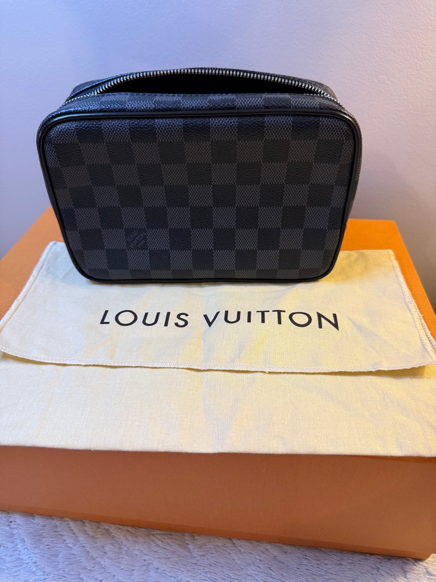 Louis Vuitton Damier Graphite Canvas Toilet Pouch PM