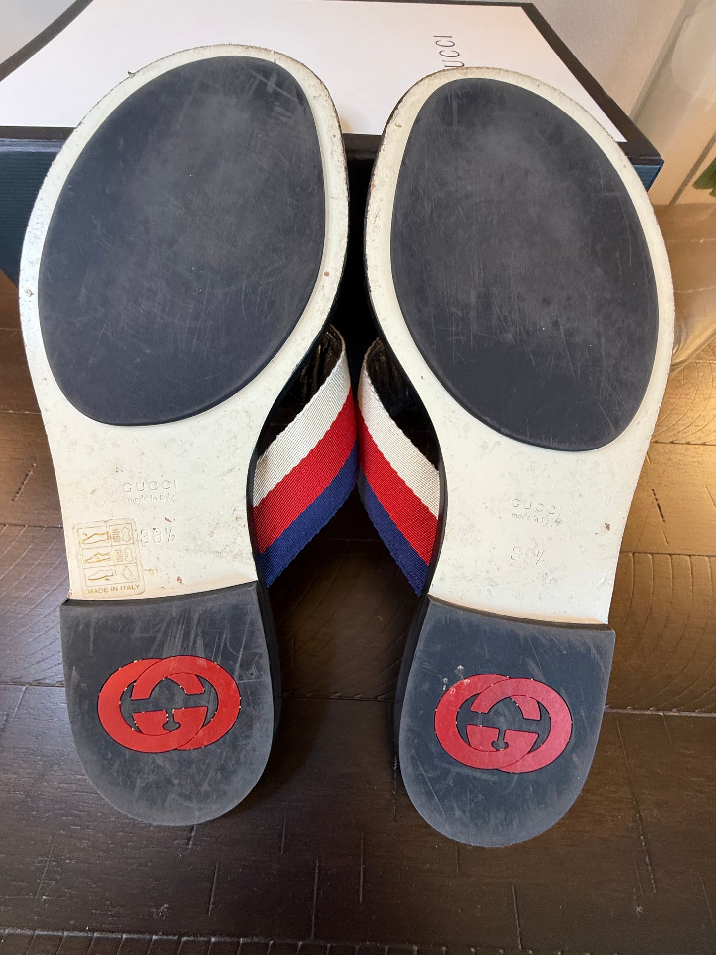 GUCCI Kika Logo-embellished Striped Nylon, Canvas and Leather Sandals