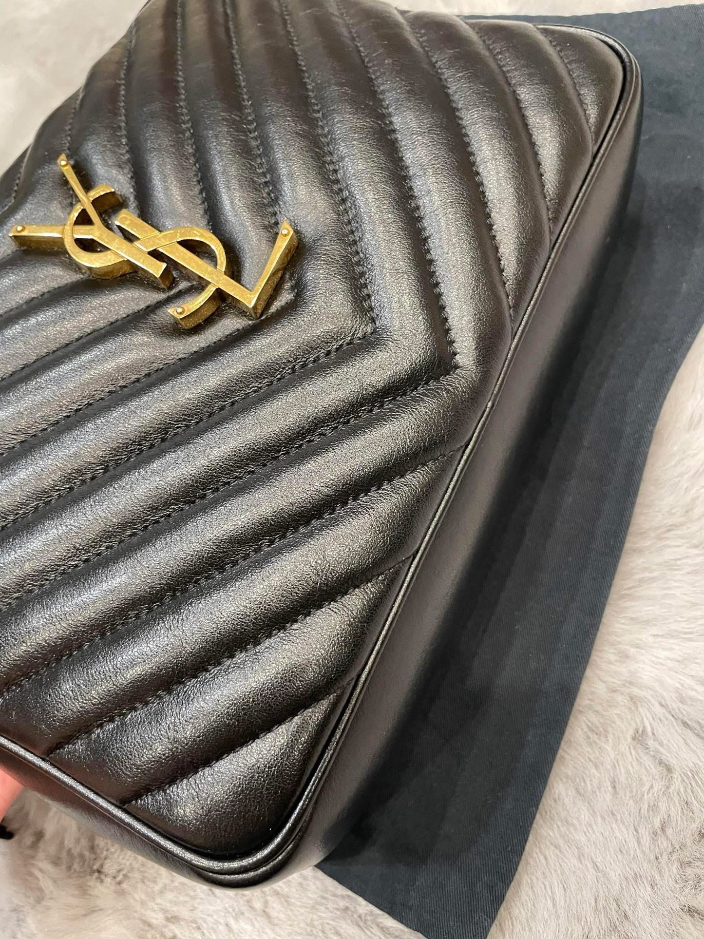 YSL Medium Lou with Tassel