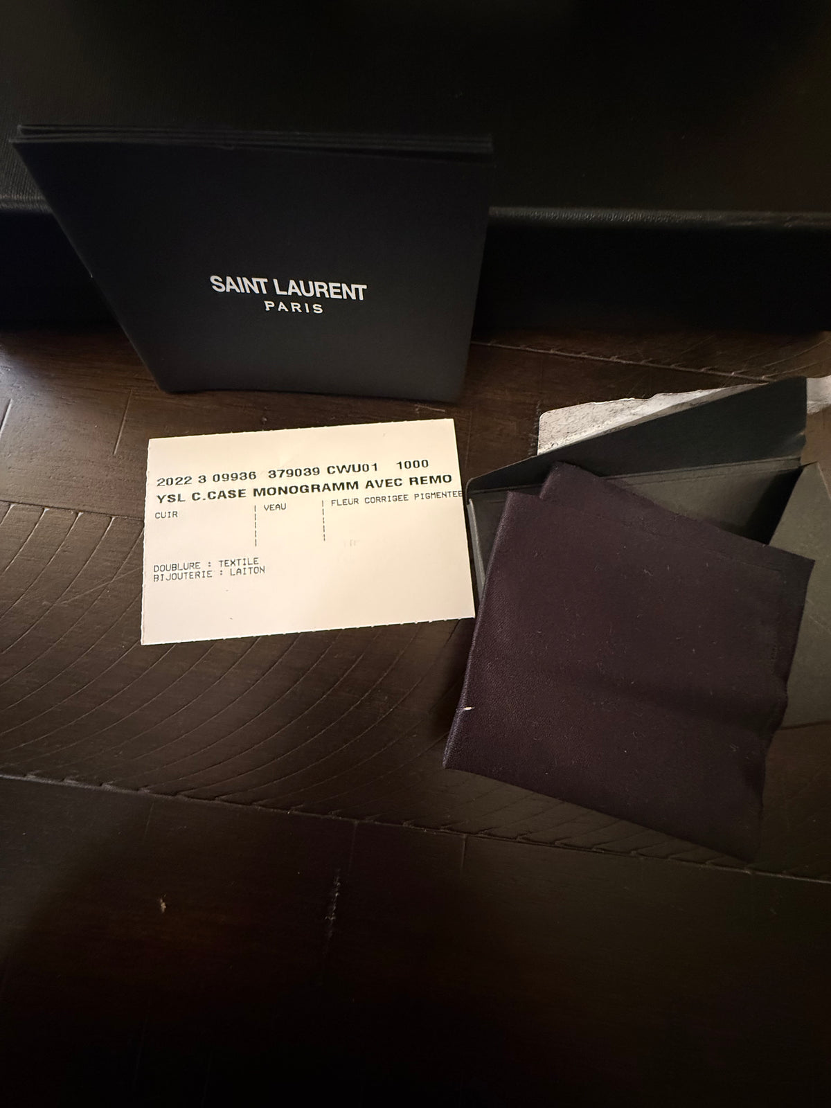 YSL Leather Clutch