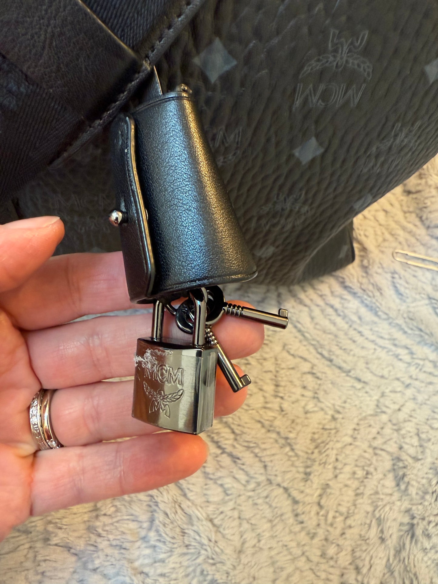 MCM Visetos Monogram Travel Bag (Carry-On Size)