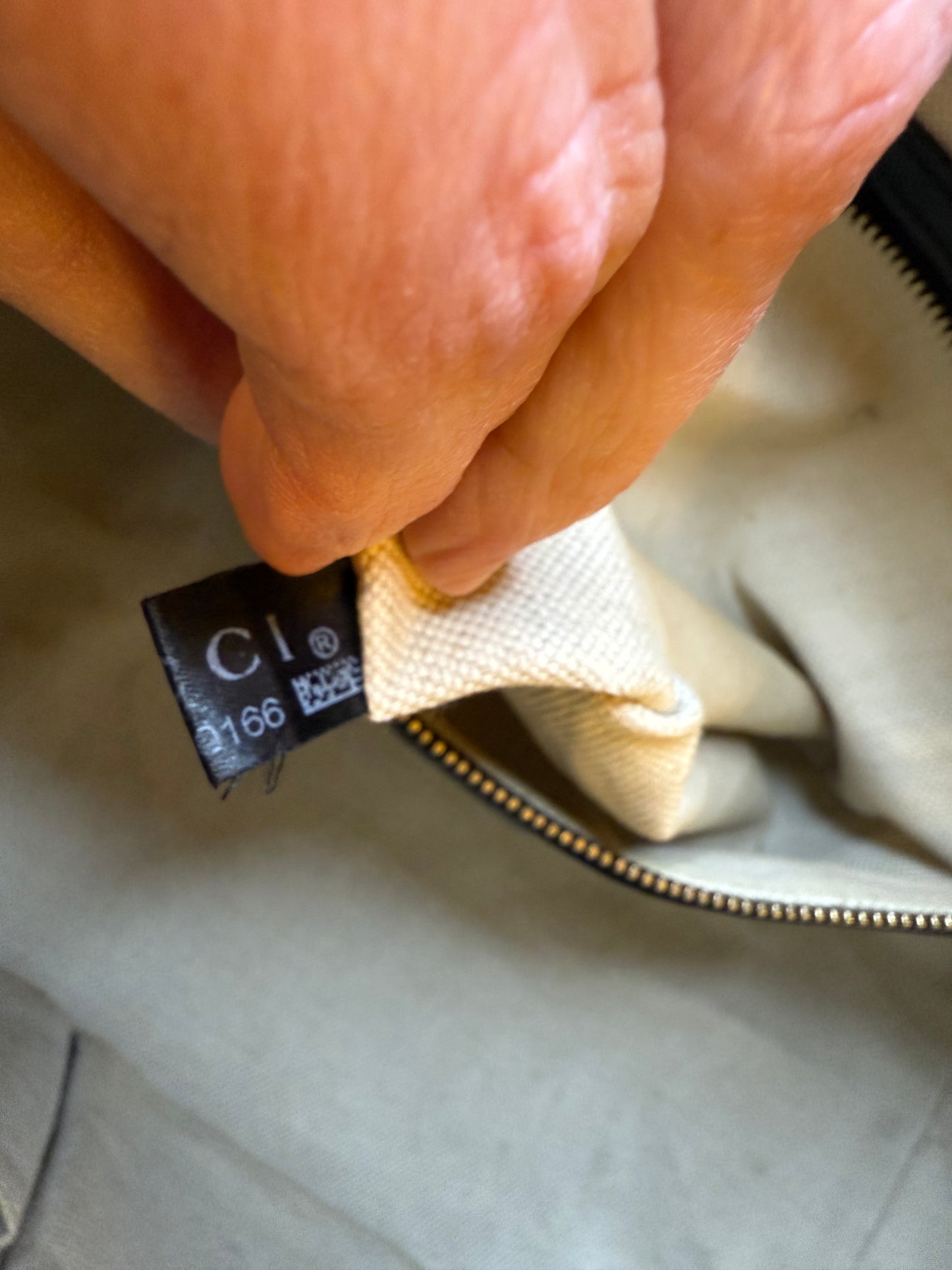 Gucci Diamante Black and Brown 2 Way Tote