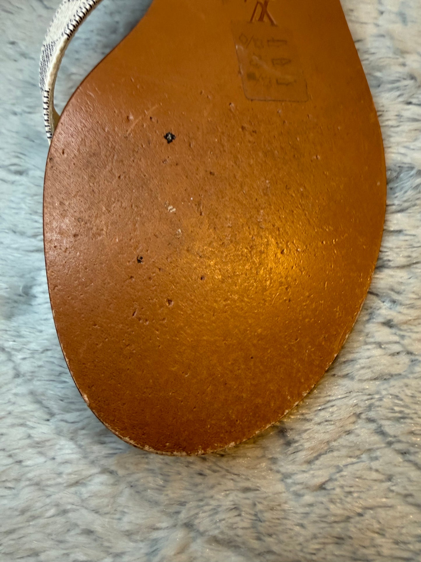 Louis Vuitton Sunny Flat Thong, Damier Azur 38.5