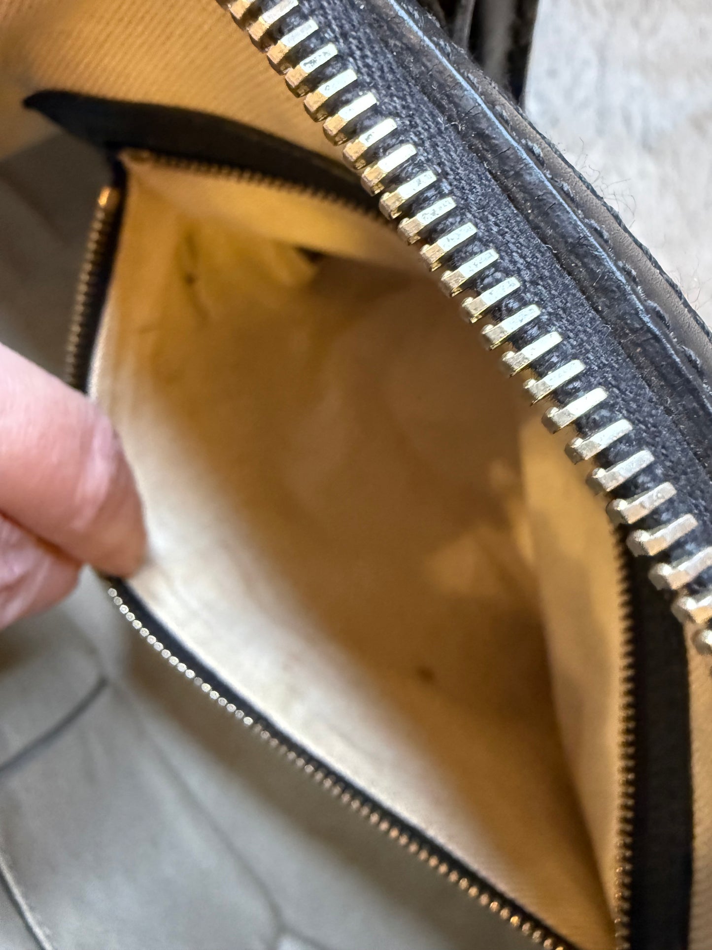 Gucci Diamante Black and Brown 2 Way Tote