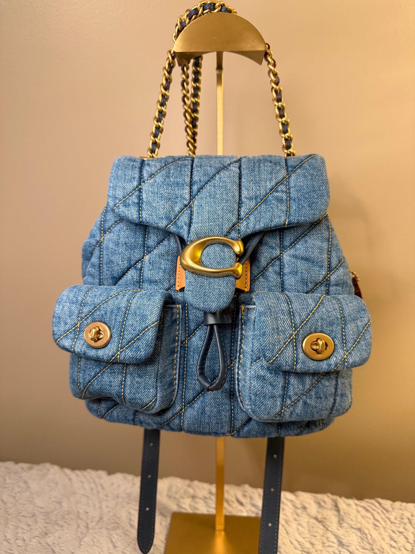 Coach Denim Tabby Backpack -NEW