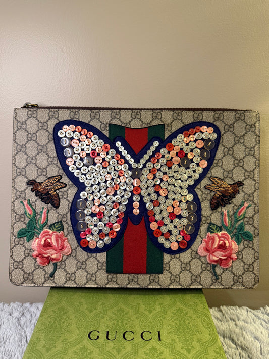 Gucci Butterfly Clutch