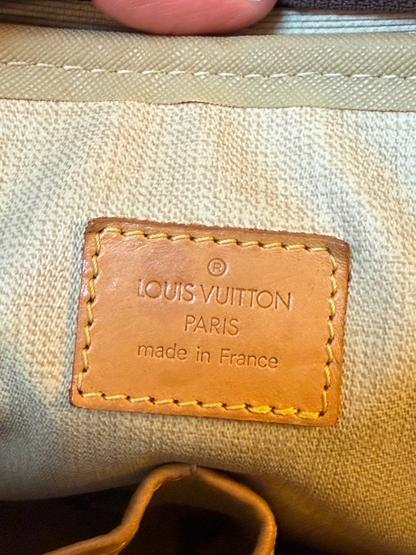 Louis Vuitton Trouville Vintage Satchel with Floral Scarf