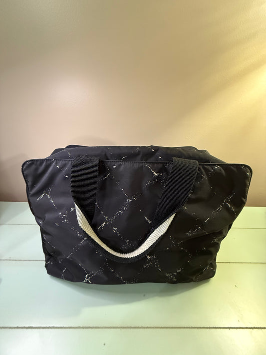 Chanel travel line weekend size travel/diaper bag with internal pouch and soft sac/mat