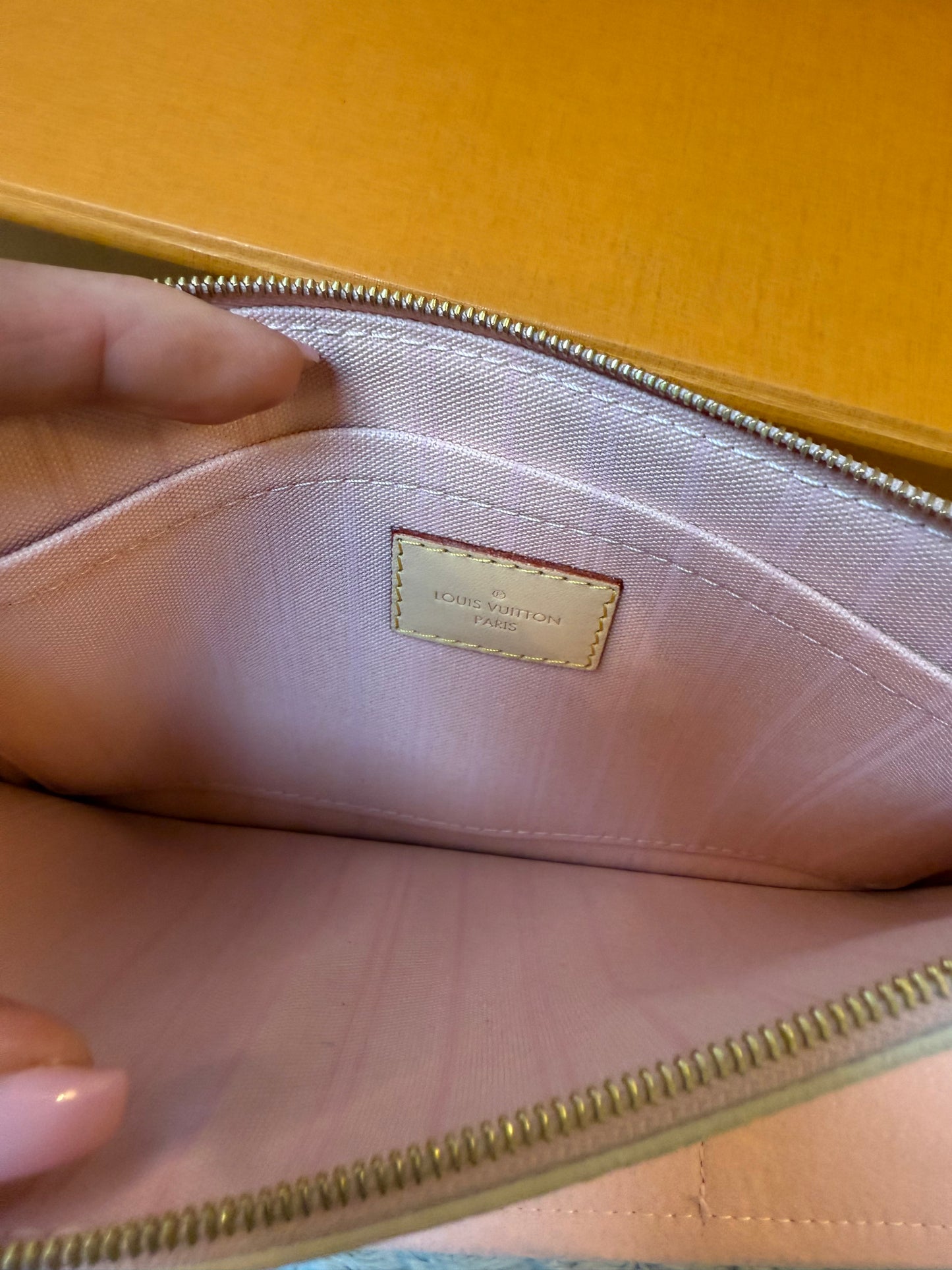 Louis Vuitton Neverfull MM Azur/Rose Ballerine-New