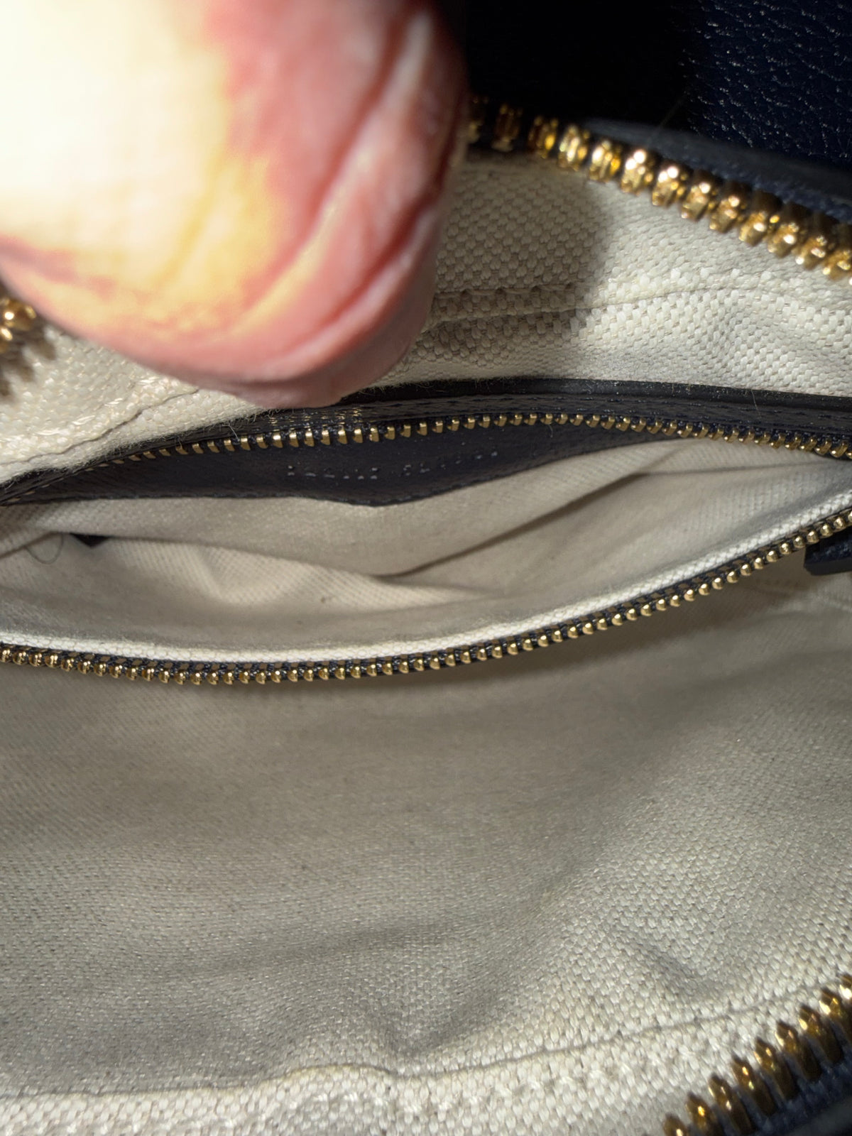 Gucci Navy Leather Crossbody with 2 Straps Red and Green Strap/ Blue Leather