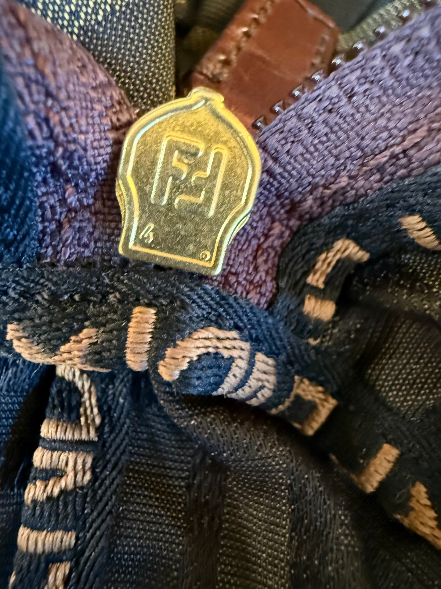 Fendi Zucca Foldable Tote, Vintage