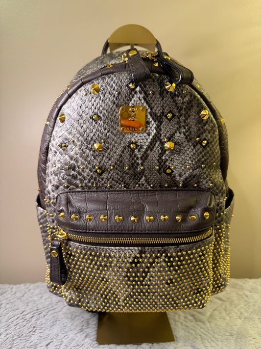 MCM Limited Edition Studded Leather Backpack