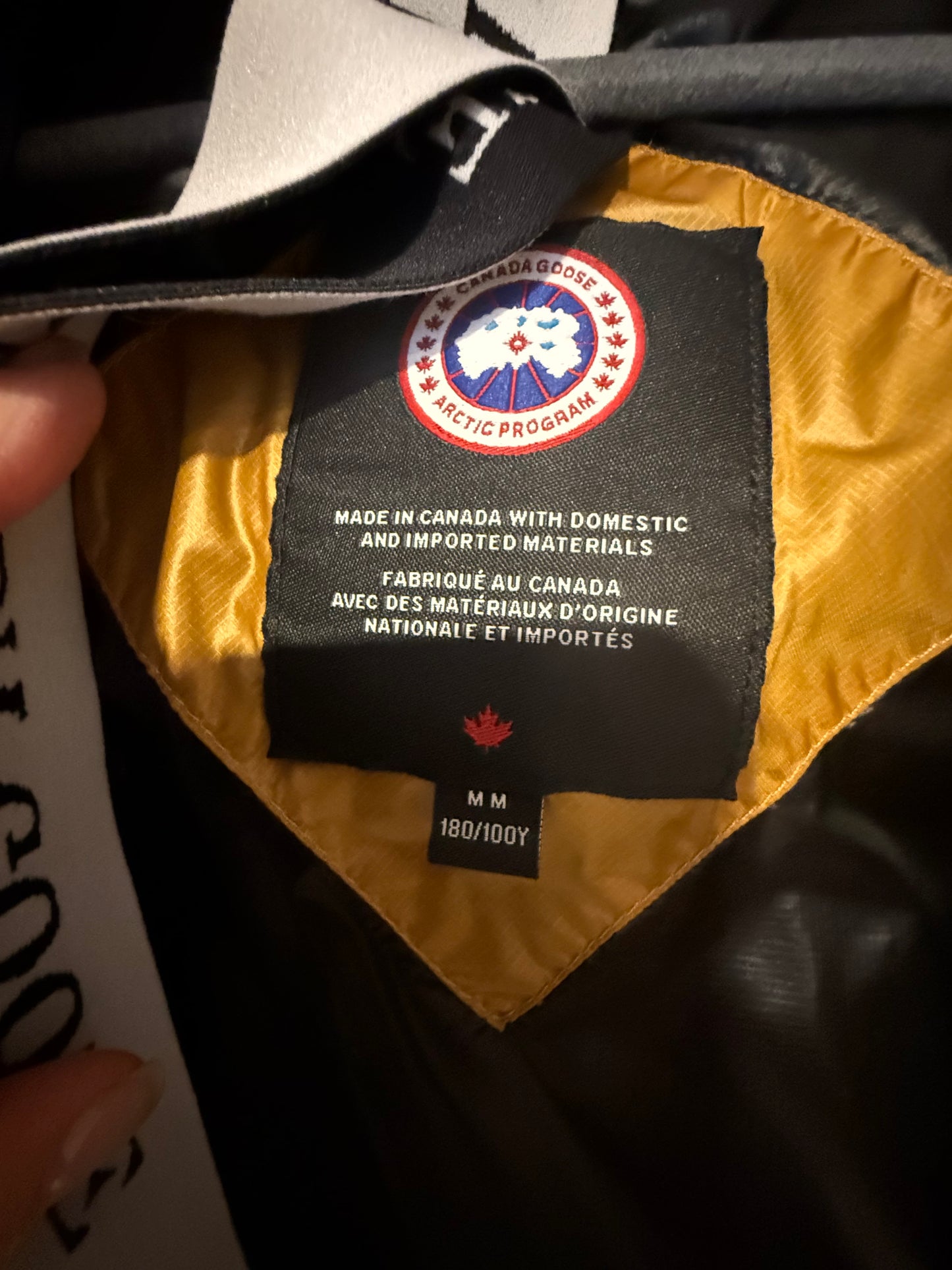 NWOT- Canada Goose Croften Hooded Puffer- Emblem Gold