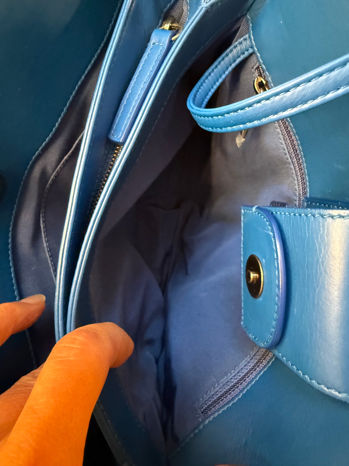 CHANEL Quilted Lambskin Matelassé Tote — Royal Blue | Gunmetal Hardware