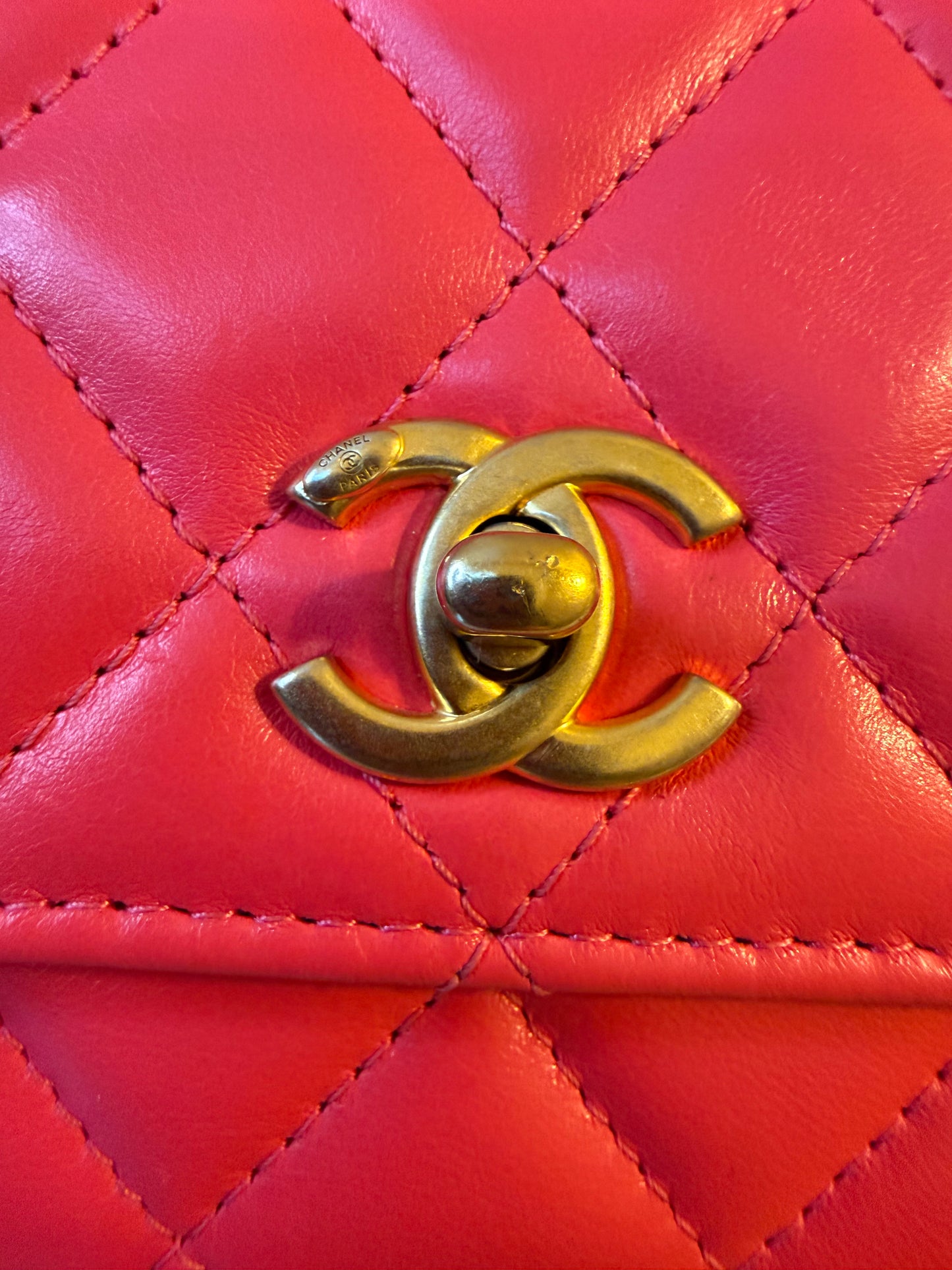 Chanel Trendy CC Wallet on Chain (WOC) — Pink | Lambskin