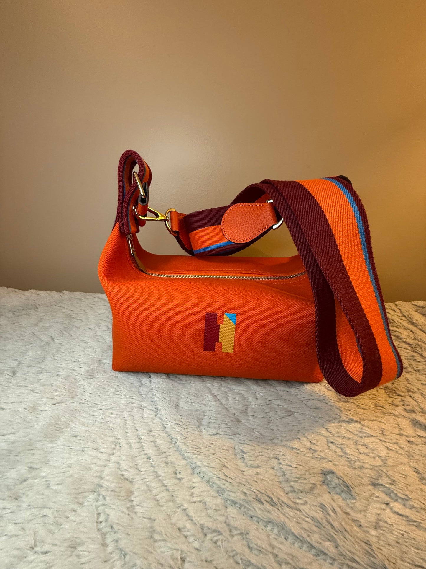 Hermes Bride-a-Brac H Pavillon case with aftermarket crossbody strap