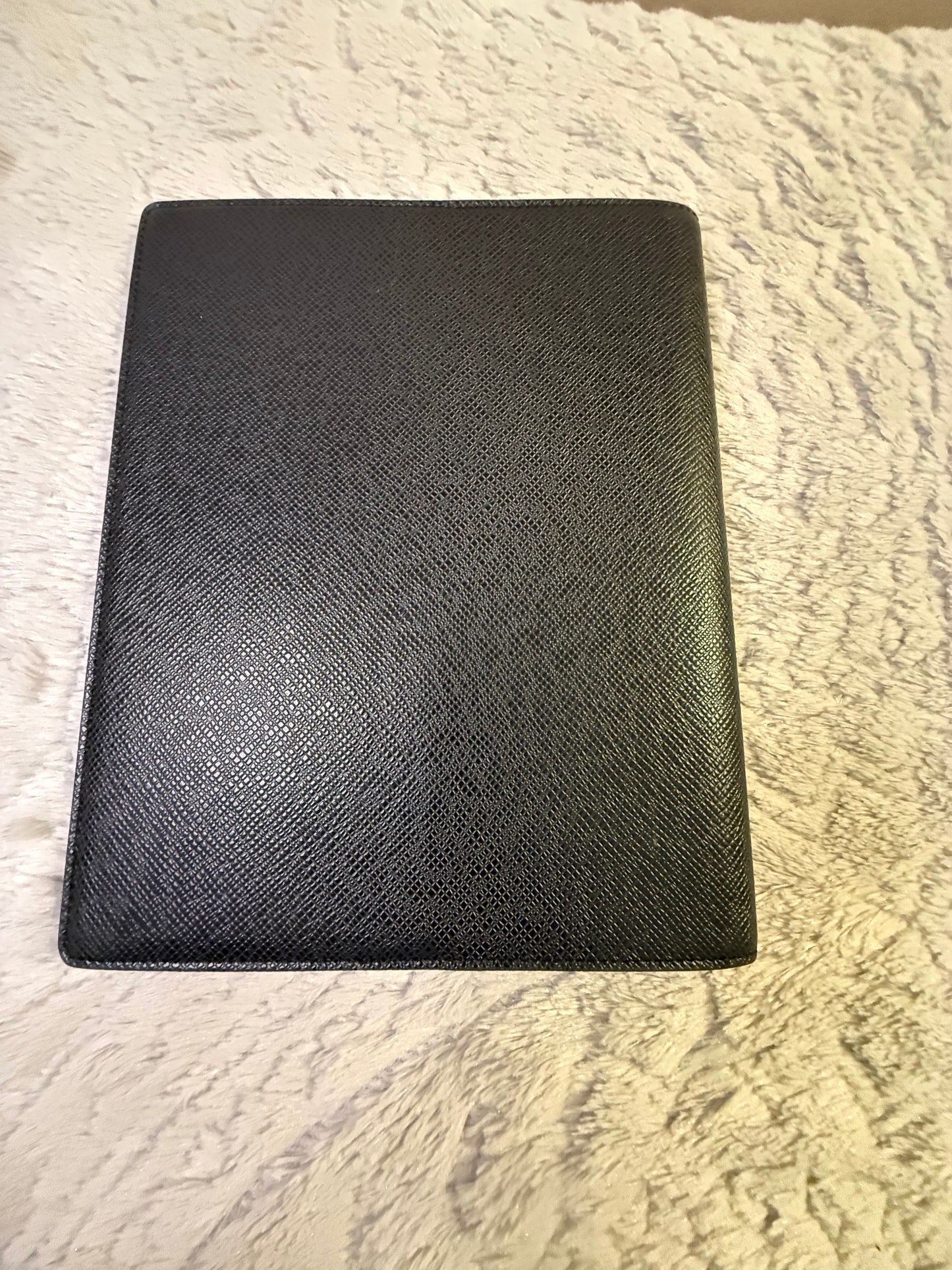 Louis Vuitton(Currently Sold Out Online) Black Taiga Leather Desk Agenda