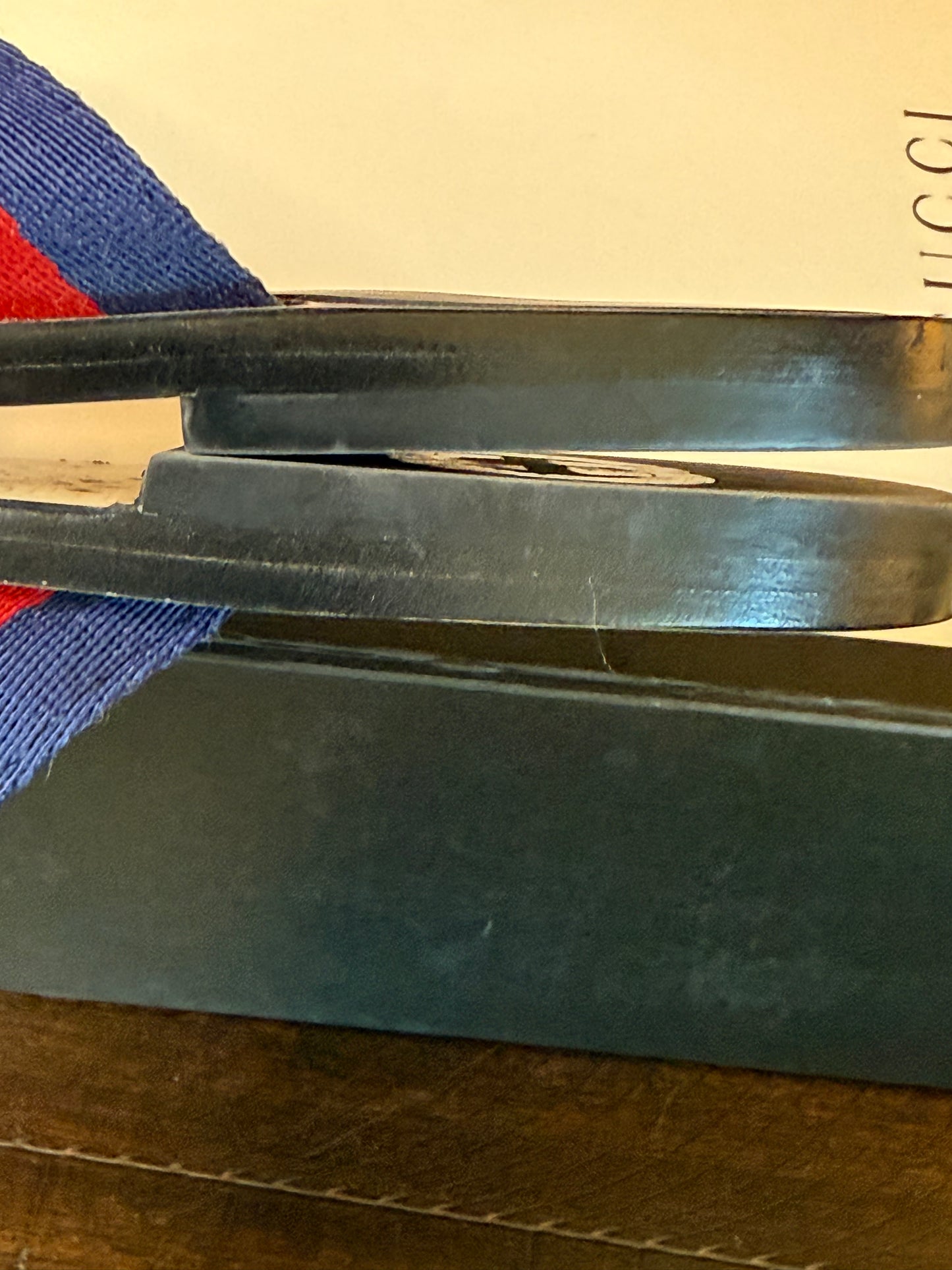 GUCCI Kika Logo-embellished Striped Nylon, Canvas and Leather Sandals