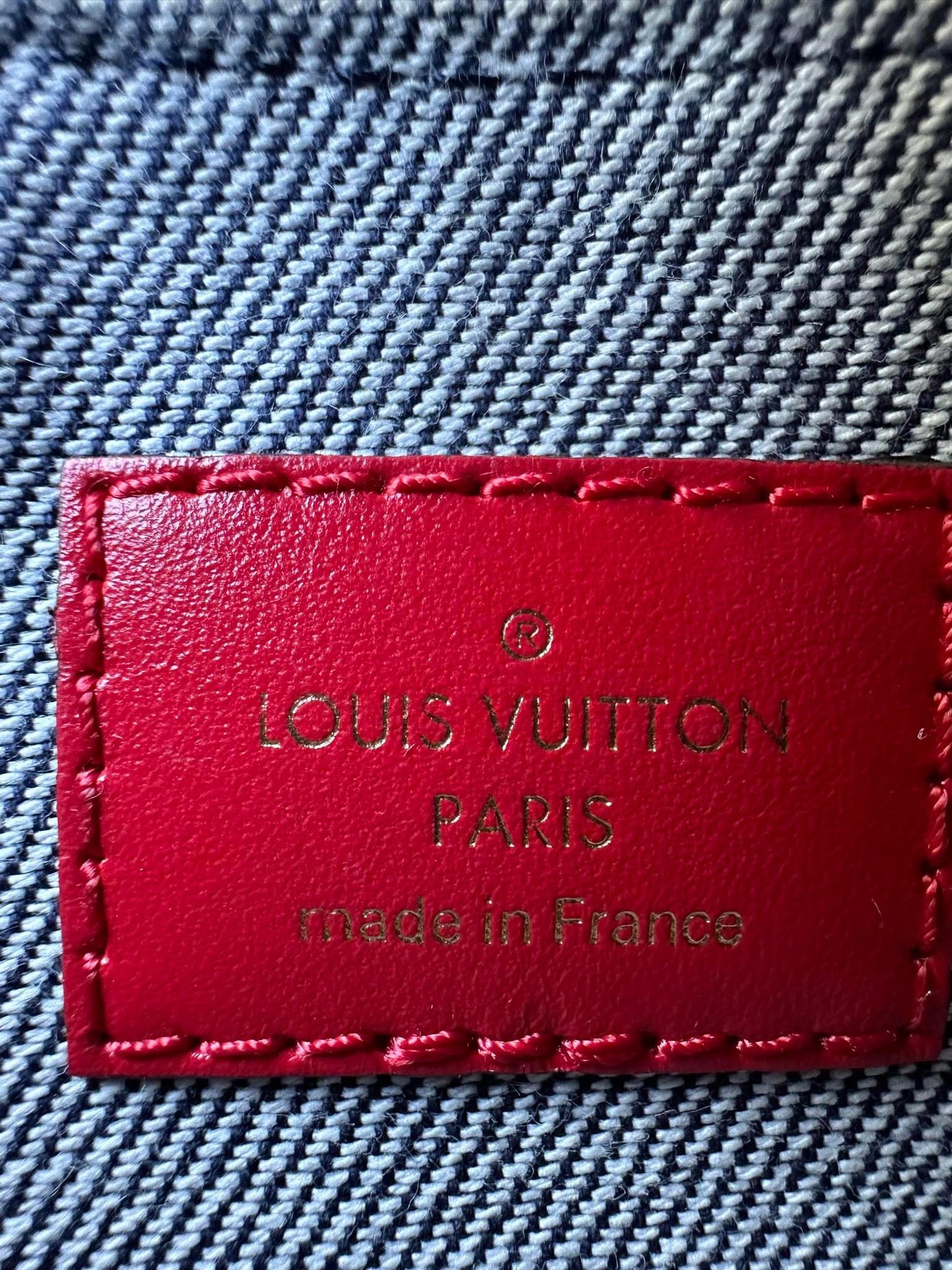 Louis Vuitton Multi Pochette Denim Damier monogram Patchwork-rare!