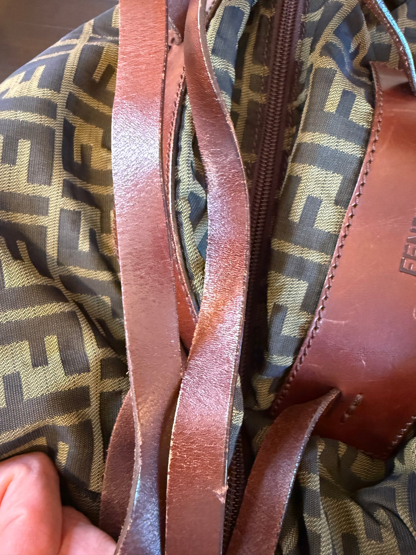 Fendi Zucca Foldable Tote, Vintage