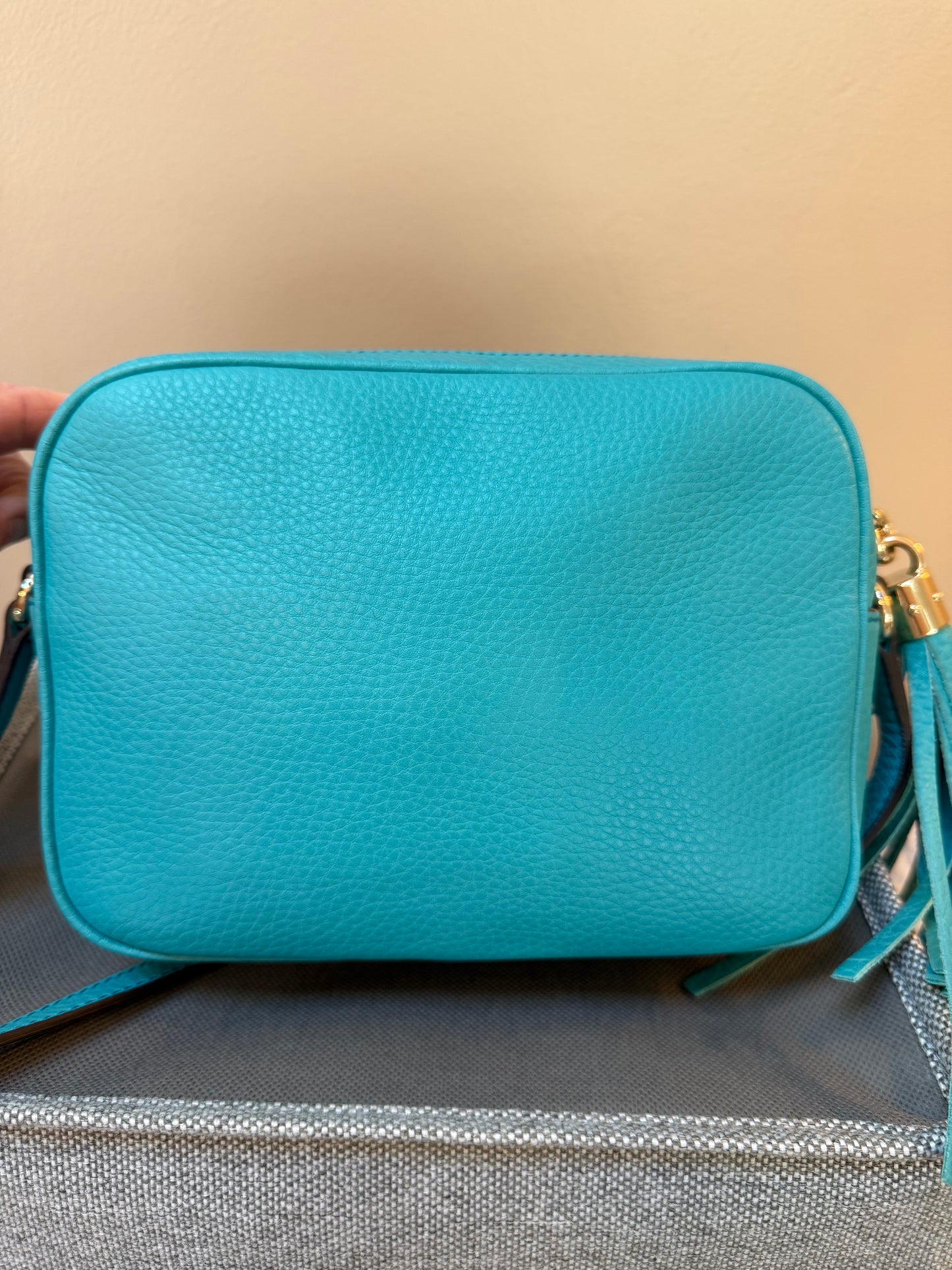 Gucci Soho Disco Bag – Turquoise Teal Pebbled Leather