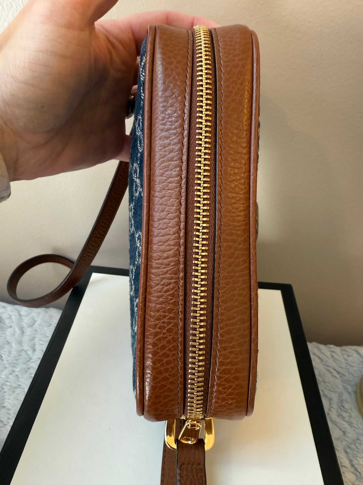 Gucci Ophidia Denim GG Monogram ( Shoulder or Crossbody)