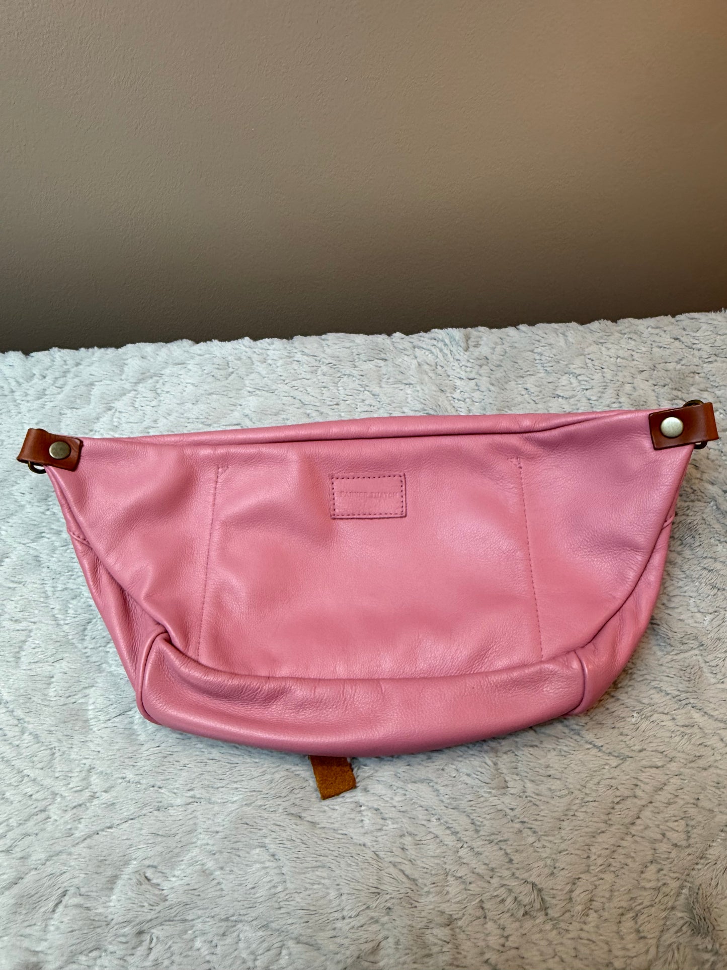 Parker Thatch Cross Your Heart Sling- Pink Taffy Leather
