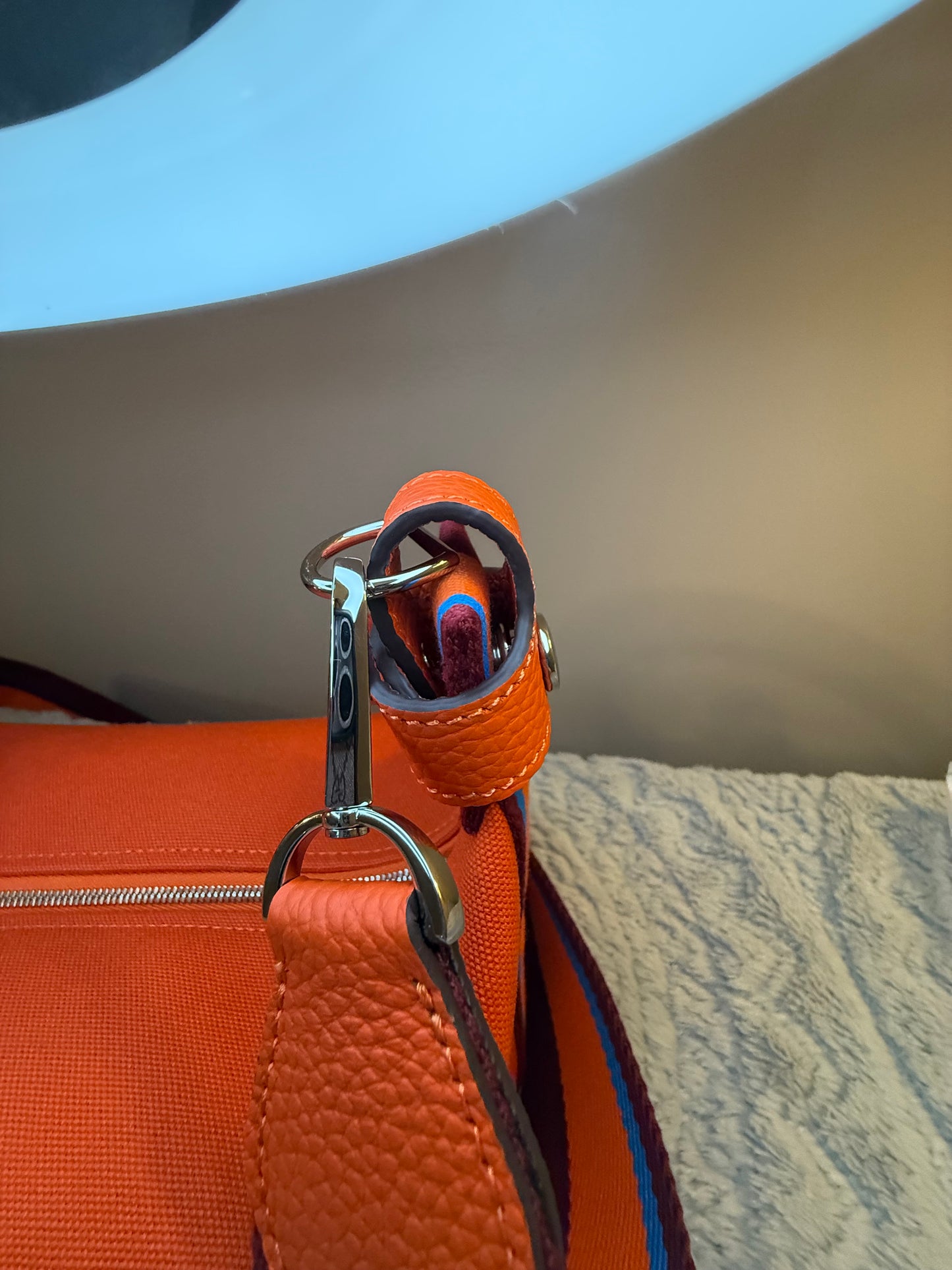 Hermes Bride-a-Brac H Pavillon case with aftermarket crossbody strap