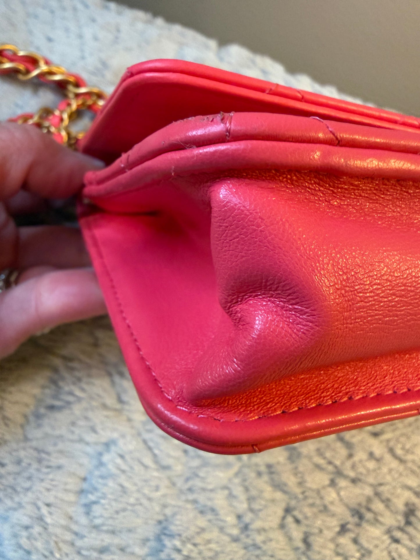 Chanel Trendy CC Wallet on Chain (WOC) — Pink | Lambskin