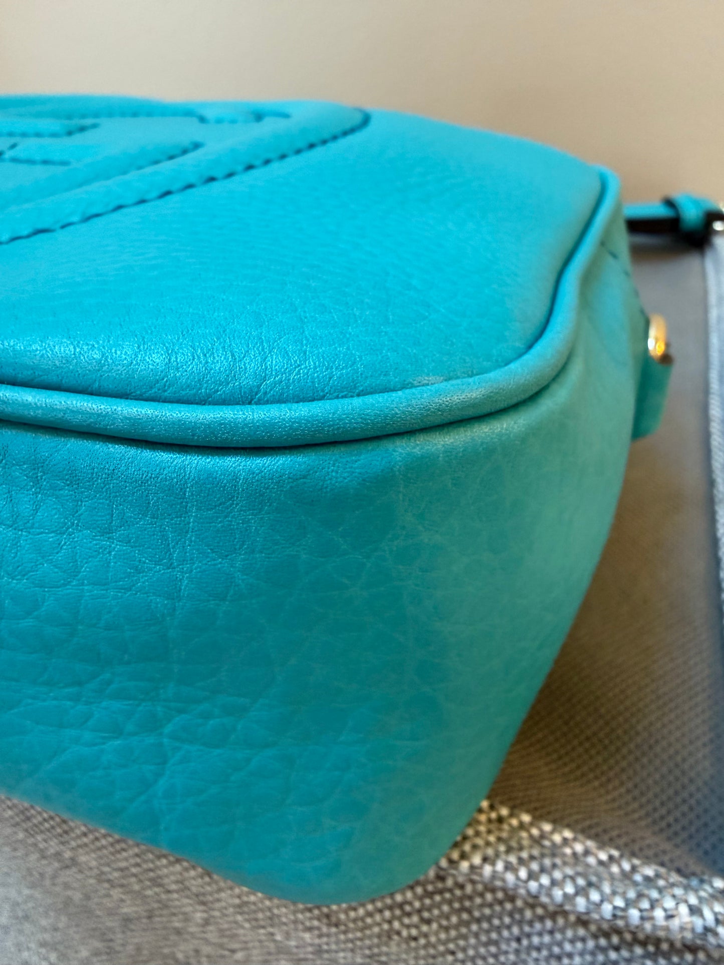 Gucci Soho Disco Bag – Turquoise Teal Pebbled Leather