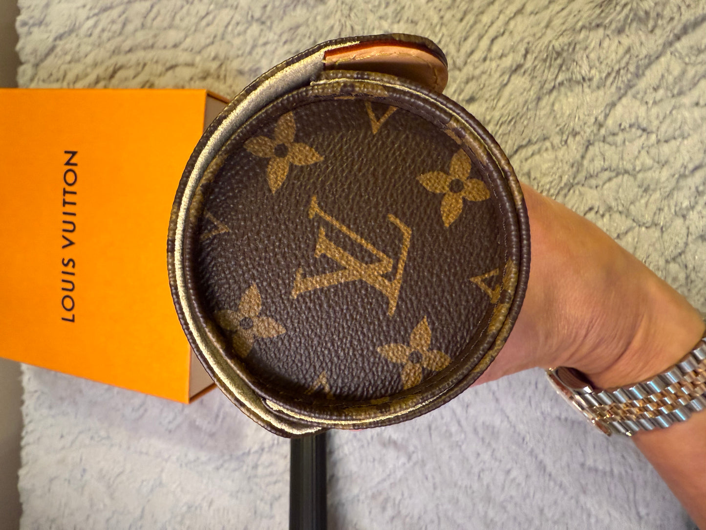Louis Vuitton Monogram Canvas 3 Watch Case-New
