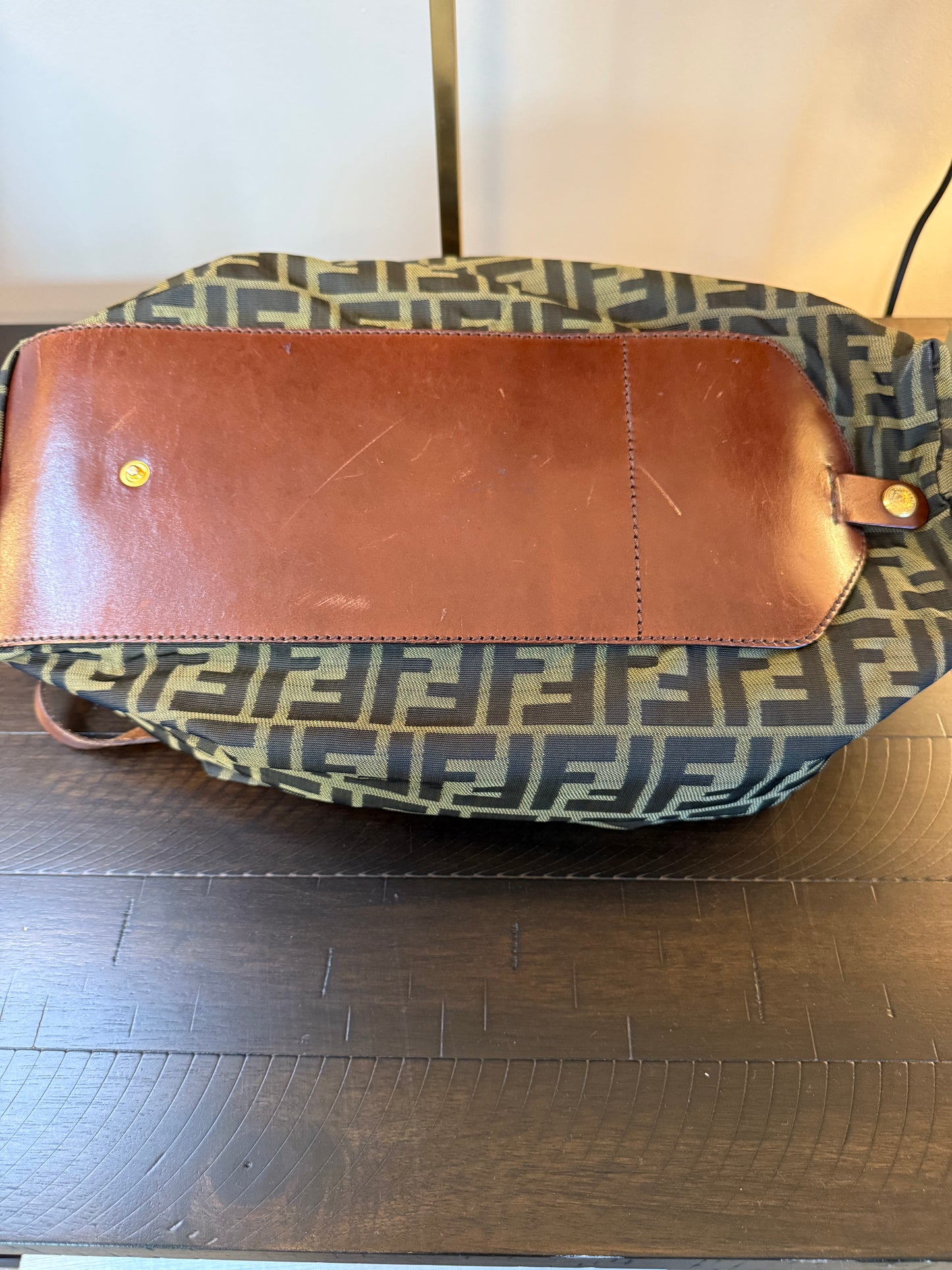 Fendi Zucca Foldable Tote, Vintage