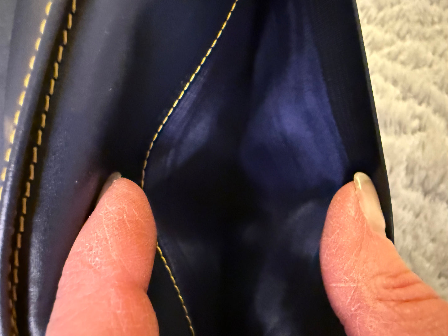 Dior Navy Blue Monogram Trotter Saddle Flap Long Wallet