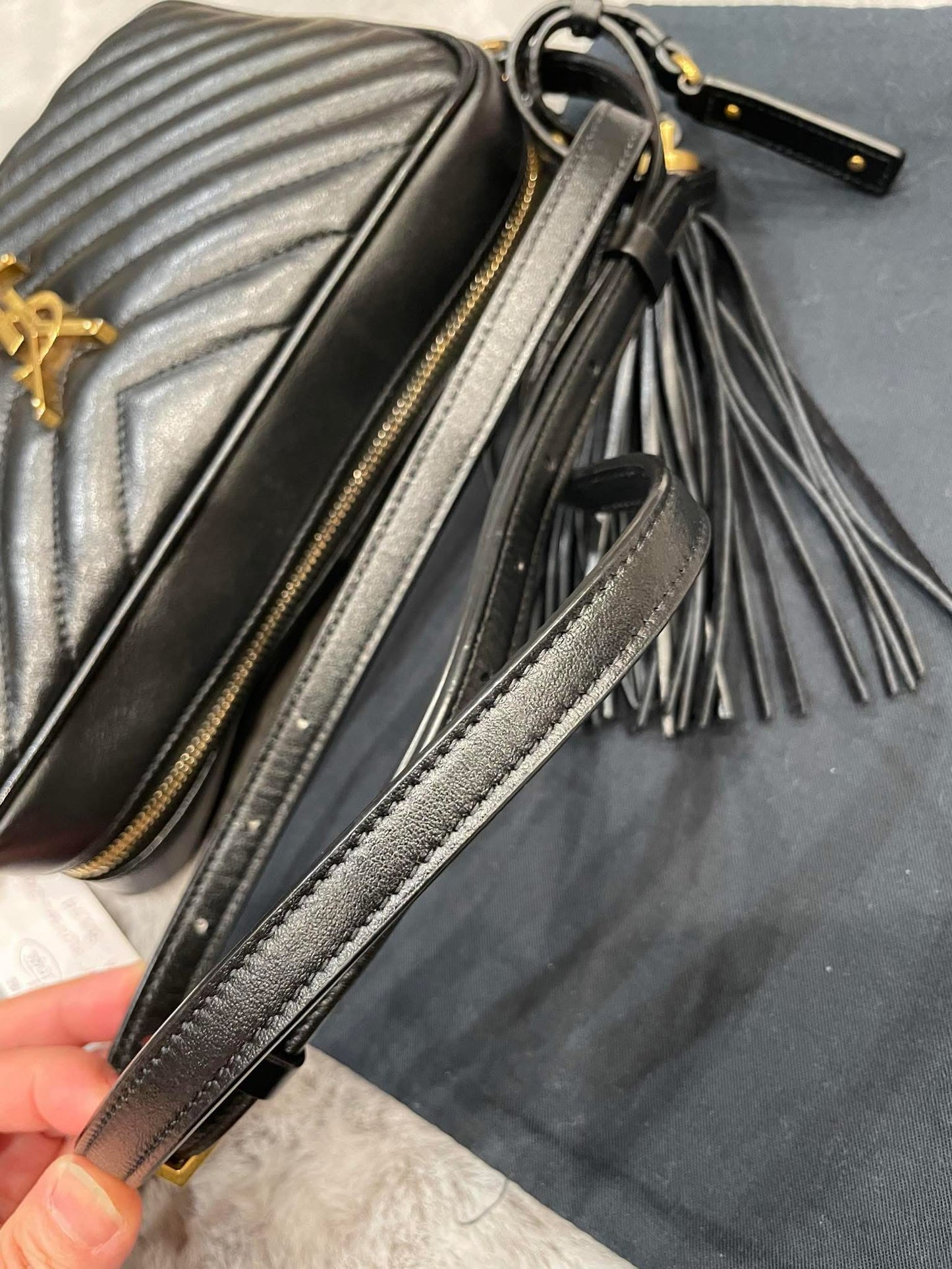 YSL Medium Lou with Tassel