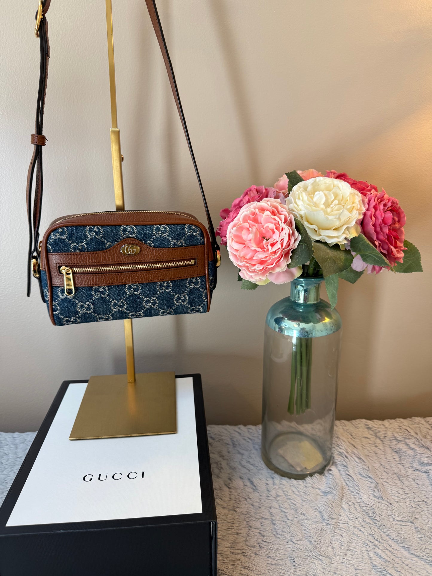 Gucci Ophidia Denim GG Monogram ( Shoulder or Crossbody)