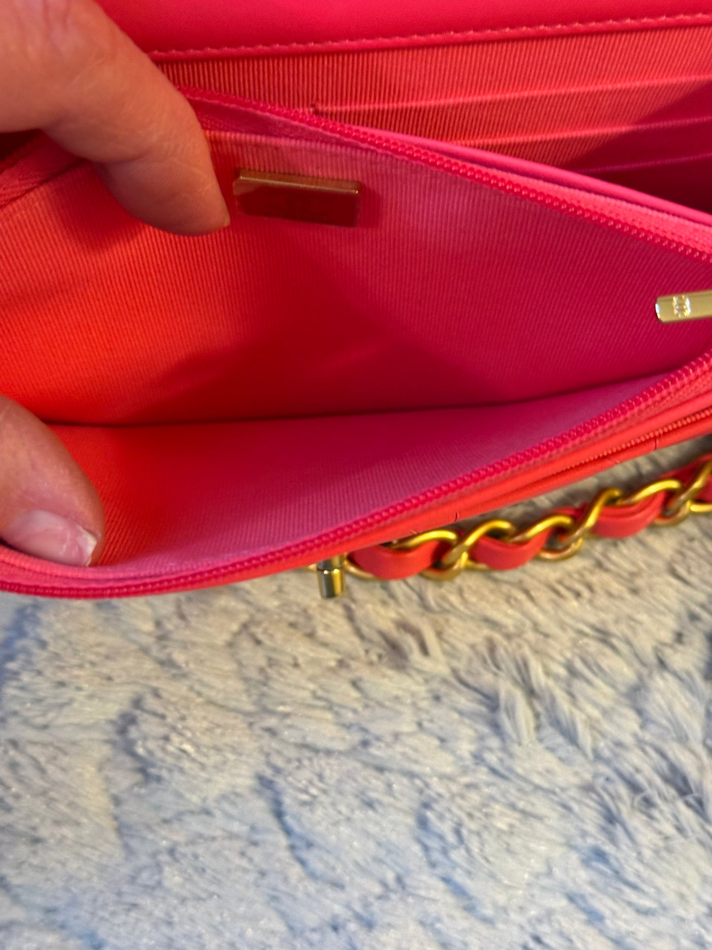 Chanel Trendy CC Wallet on Chain (WOC) — Pink | Lambskin