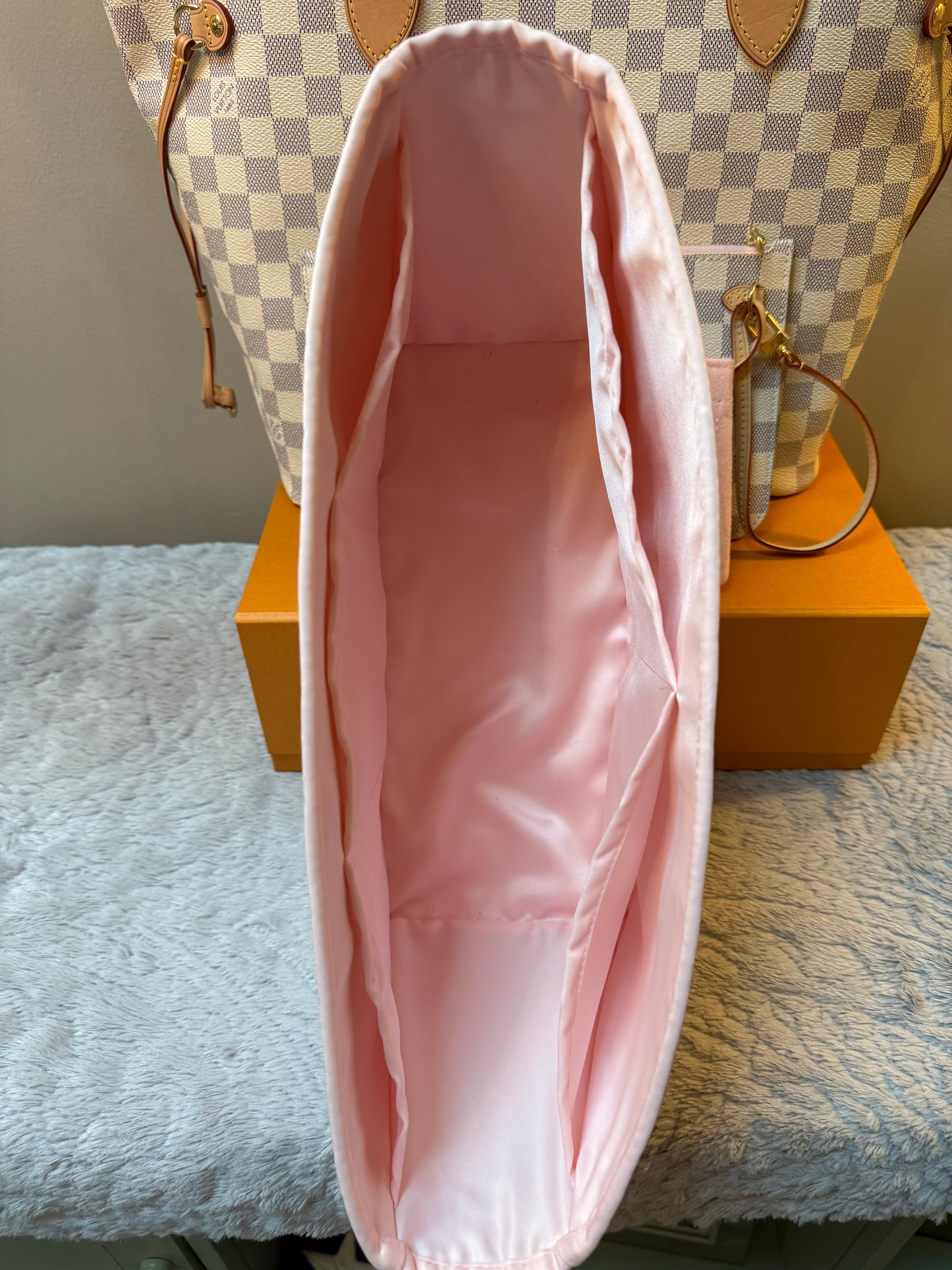 Louis Vuitton Neverfull MM Azur/Rose Ballerine-New