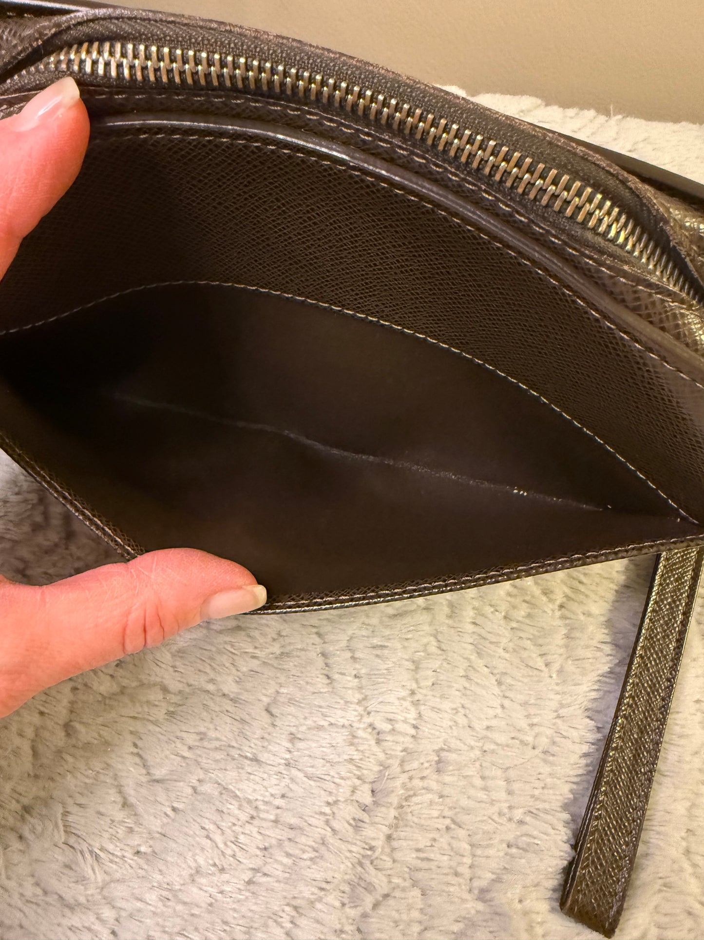 Louis Vuitton Baikal Taiga Clutch Bag