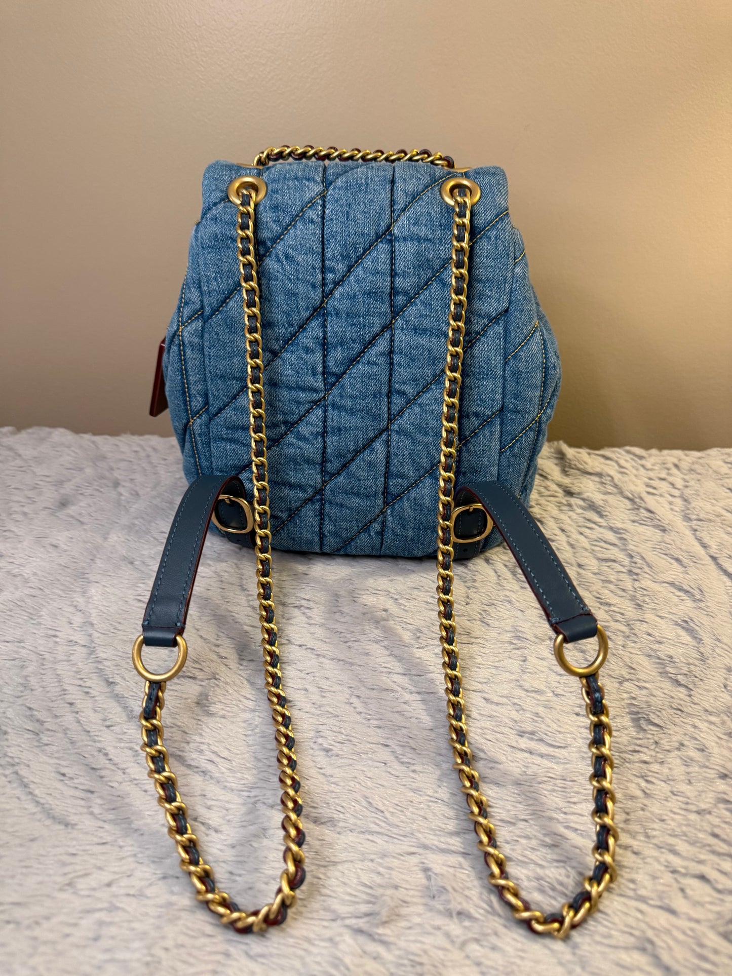 Coach Denim Tabby Backpack -NEW
