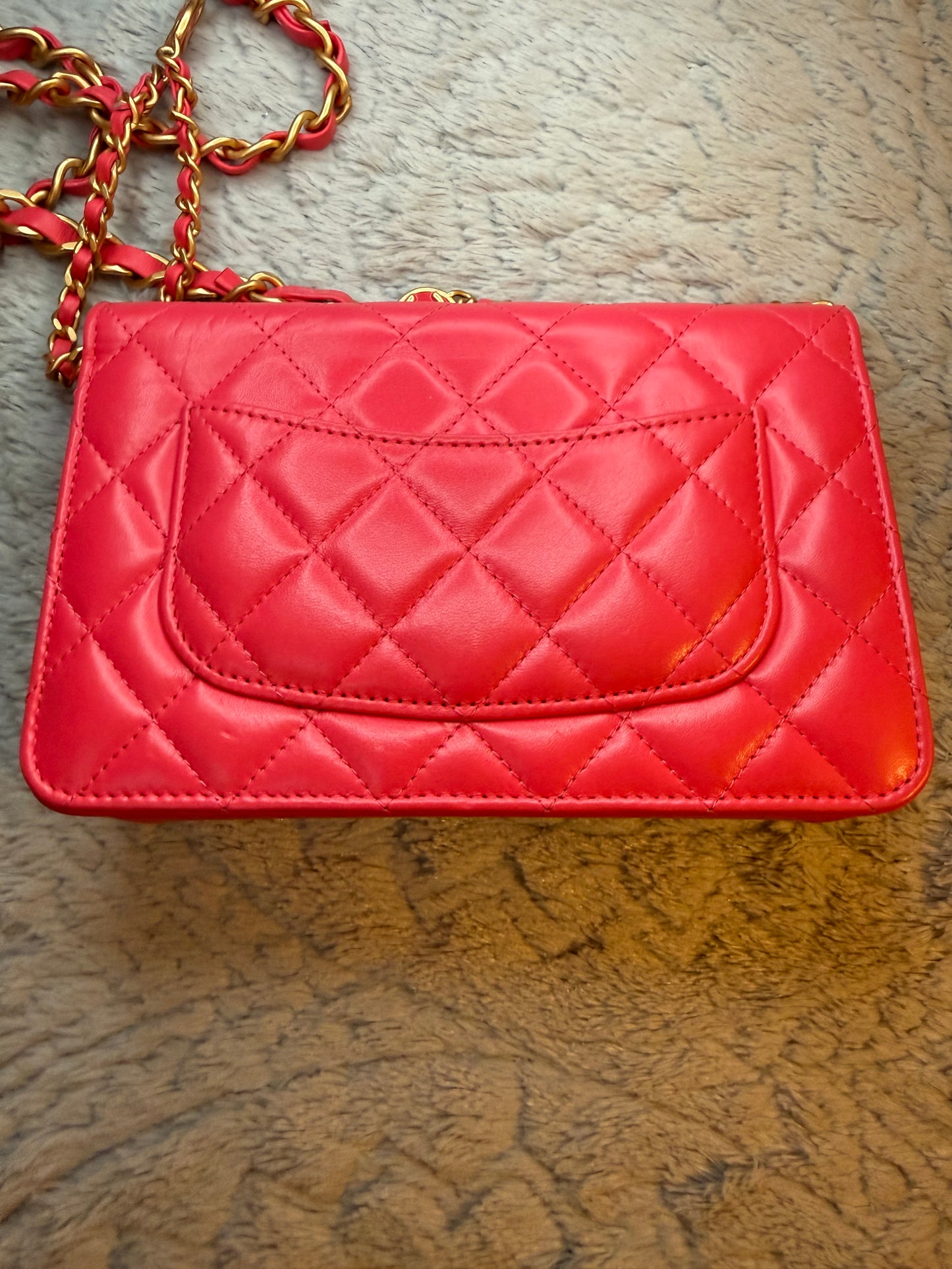 Chanel Trendy CC Wallet on Chain (WOC) — Pink | Lambskin