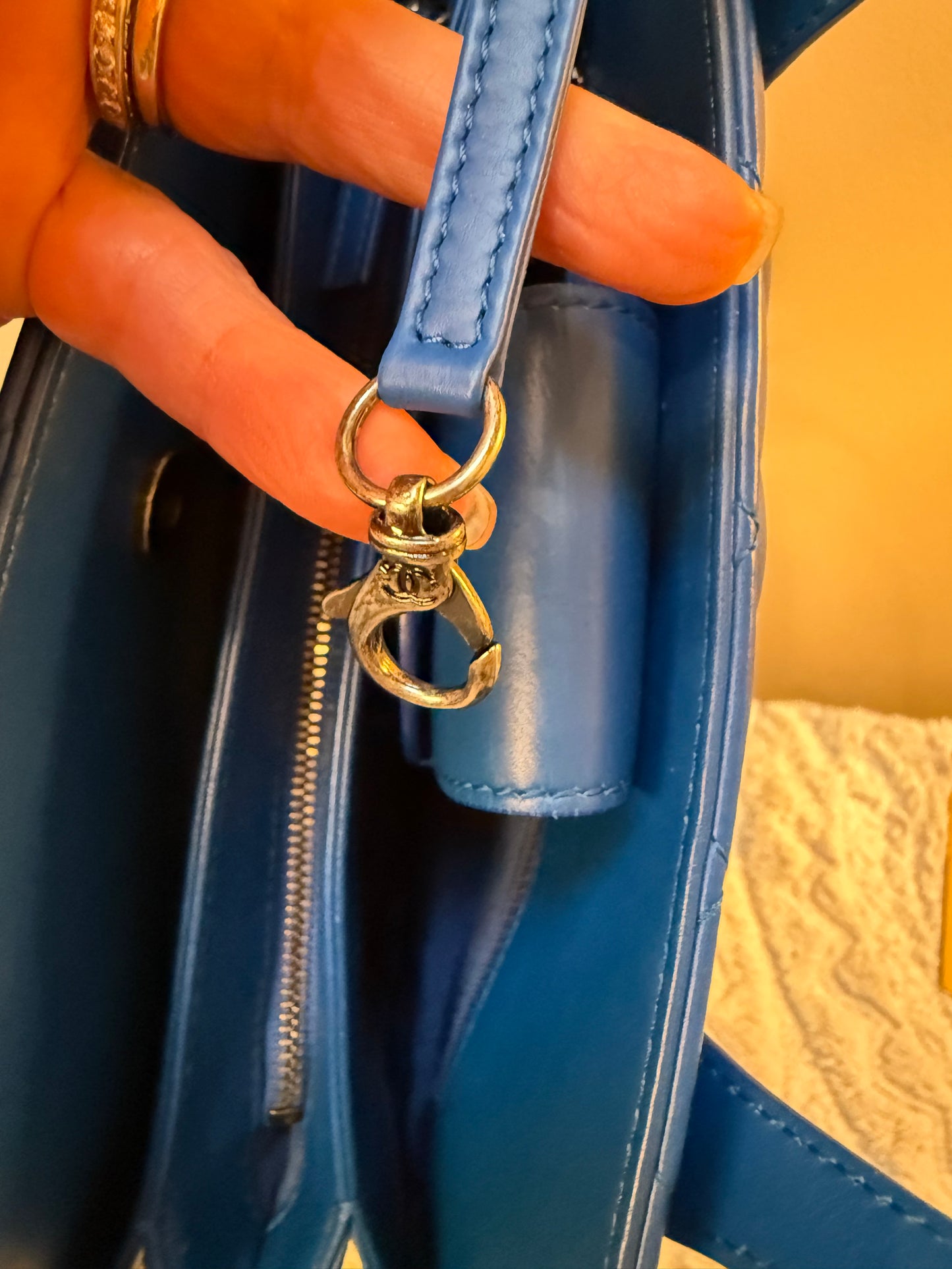 CHANEL Quilted Lambskin Matelassé Tote — Royal Blue | Gunmetal Hardware