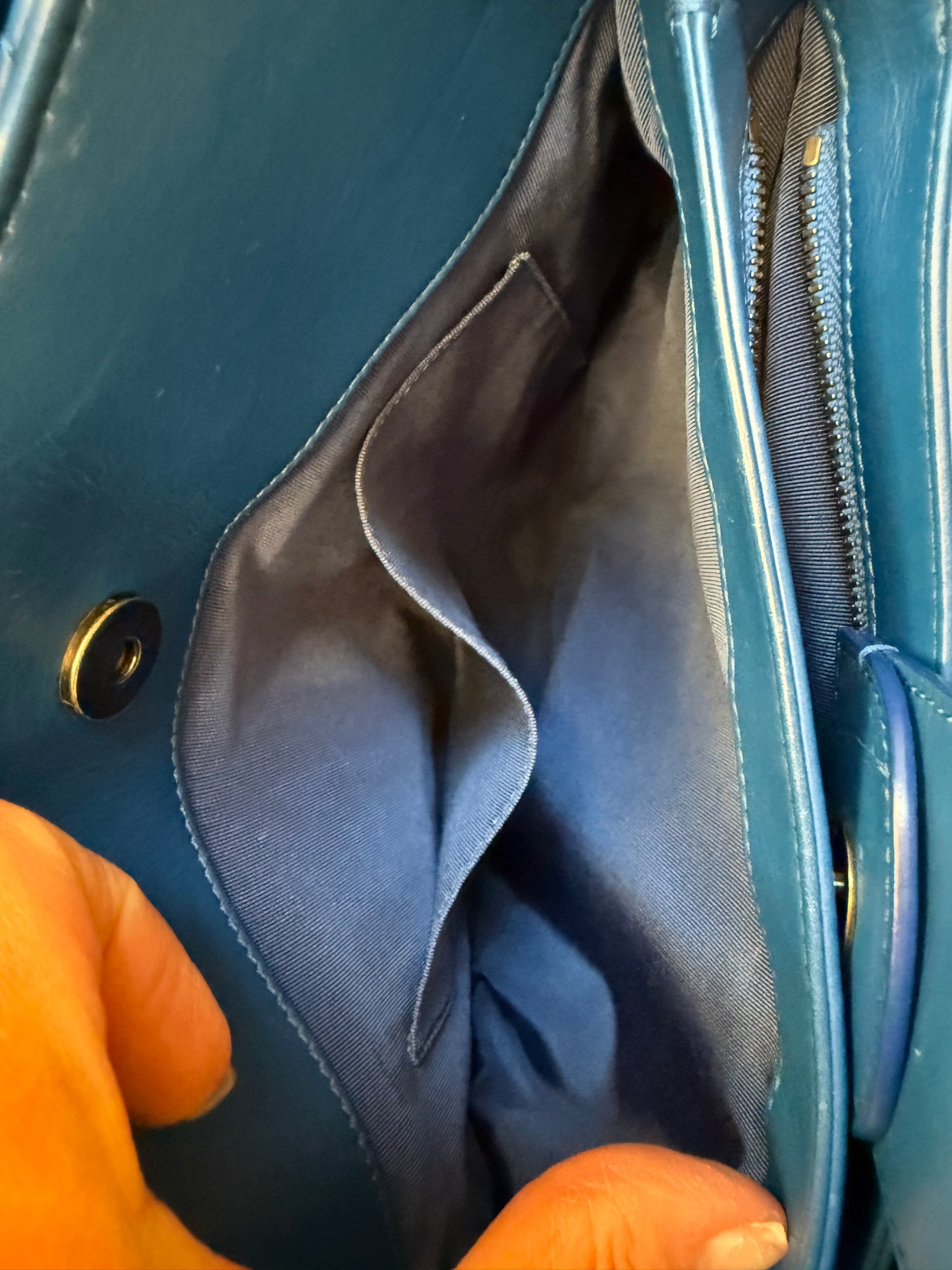 CHANEL Quilted Lambskin Matelassé Tote — Royal Blue | Gunmetal Hardware