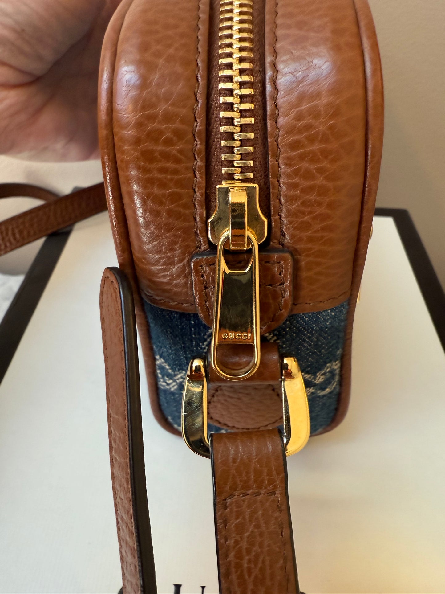 Gucci Ophidia Denim GG Monogram ( Shoulder or Crossbody)